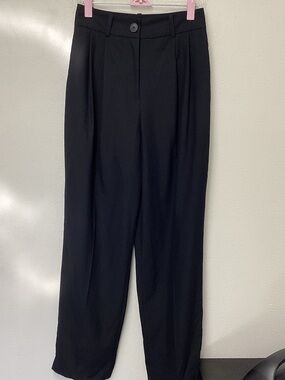 Zara Black High-Waist Trousers